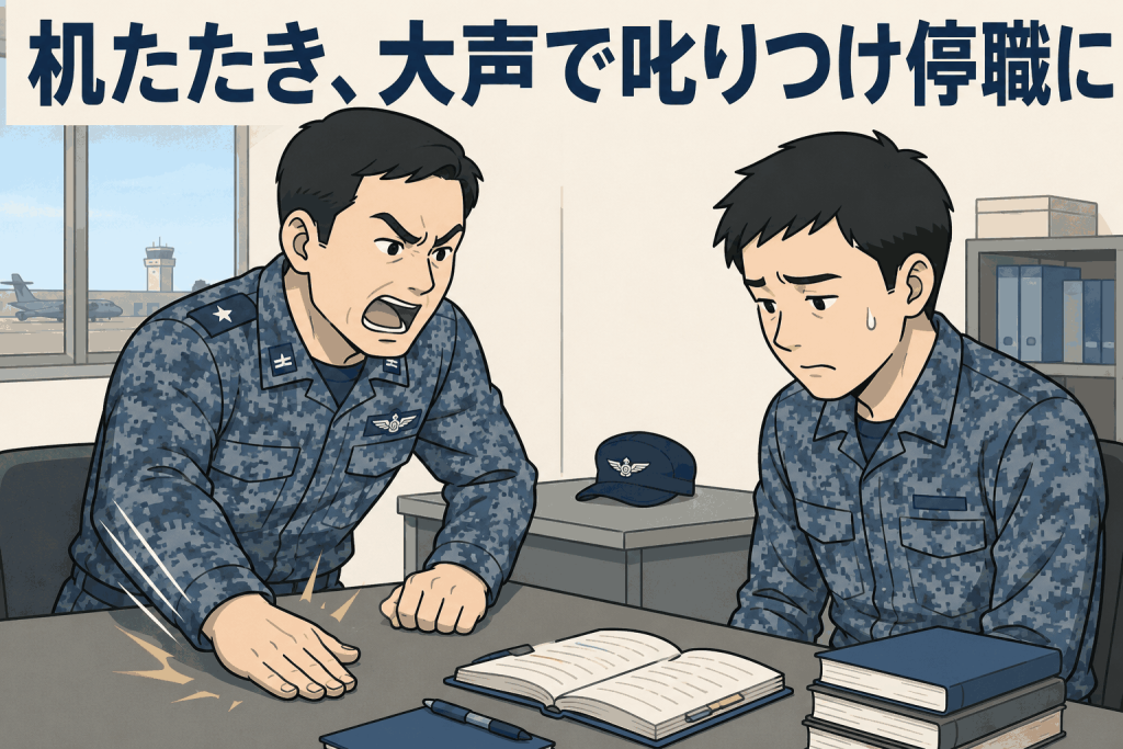 机たたき、大声で叱りつけ停職に