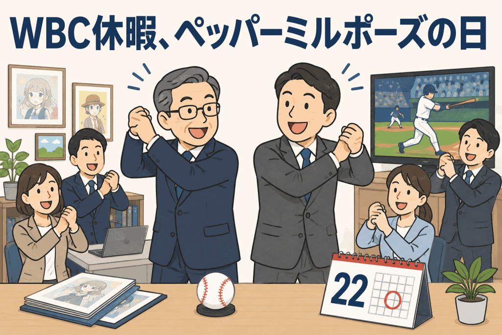 WBC休暇、ペッパーミルポーズの日