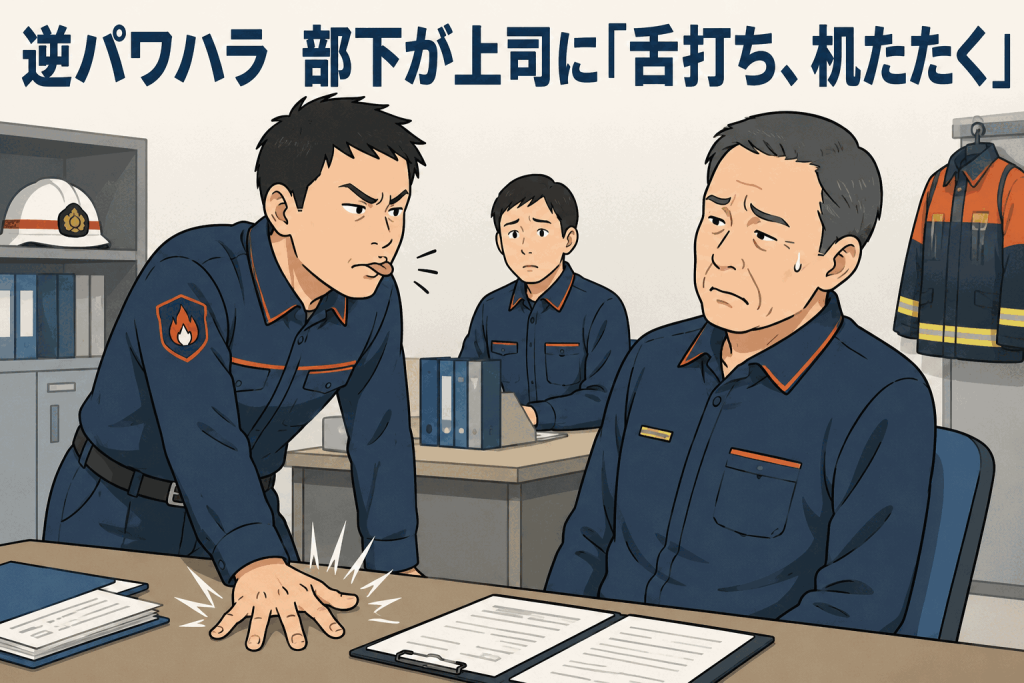 逆パワハラ 部下が上司に「舌打ち、机たたく」