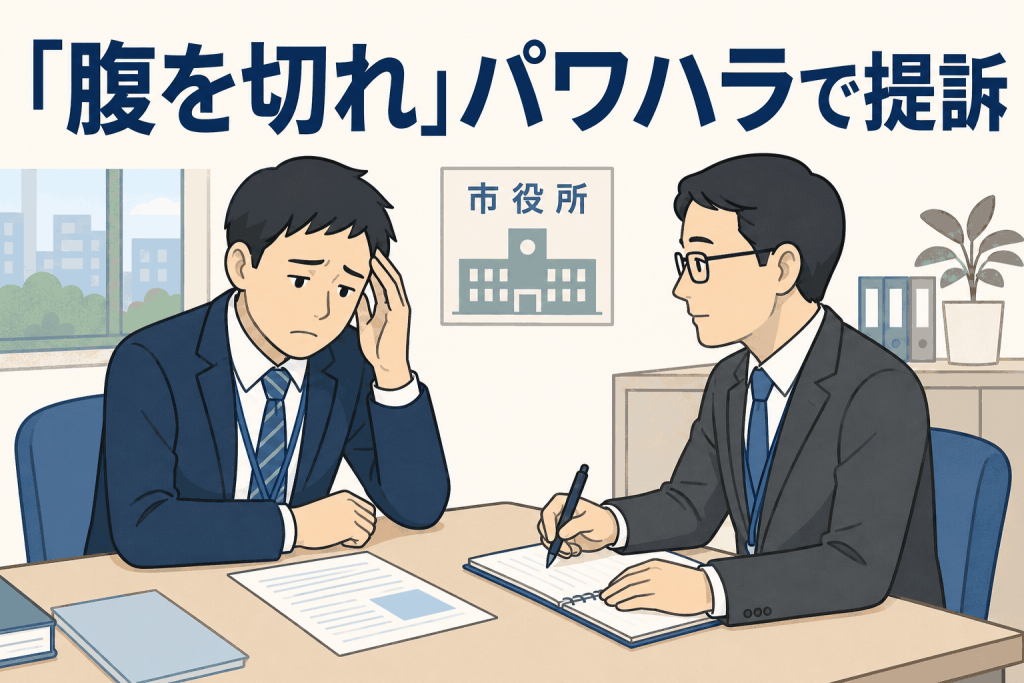 「腹を切れ」パワハラで提訴