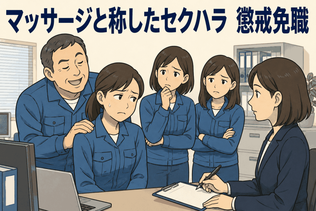 マッサージと称したセクハラ 懲戒免職