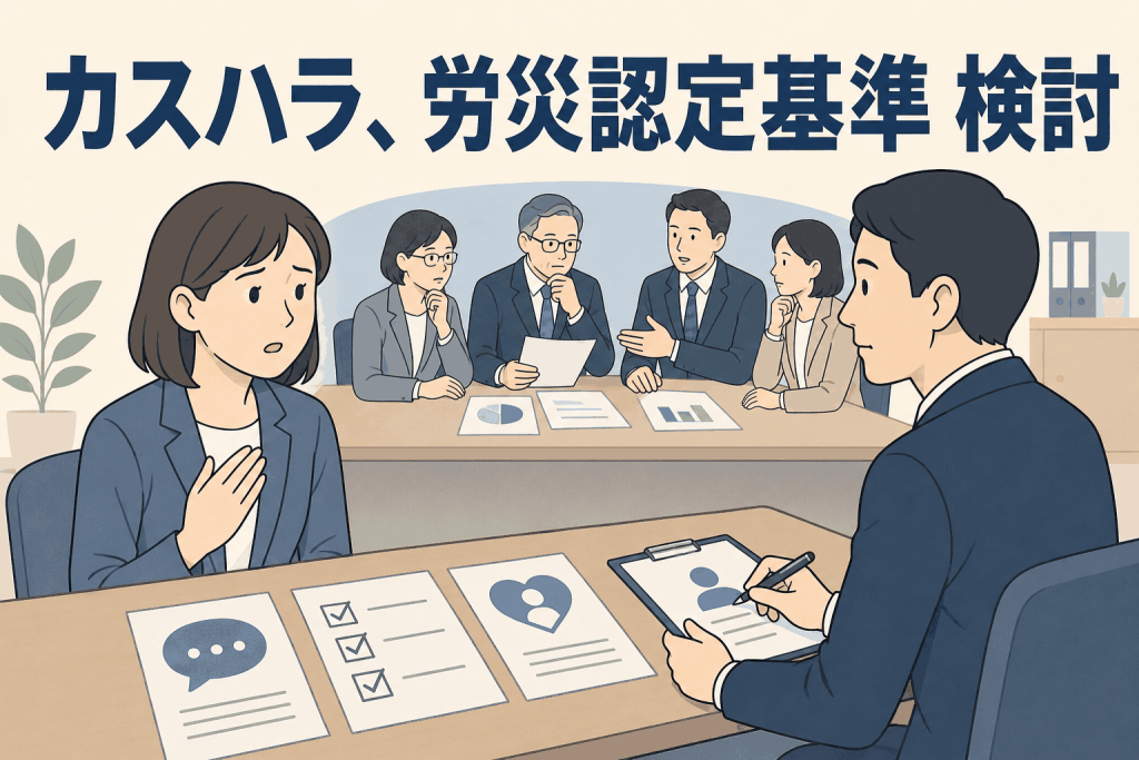 カスハラ、労災認定基準 検討