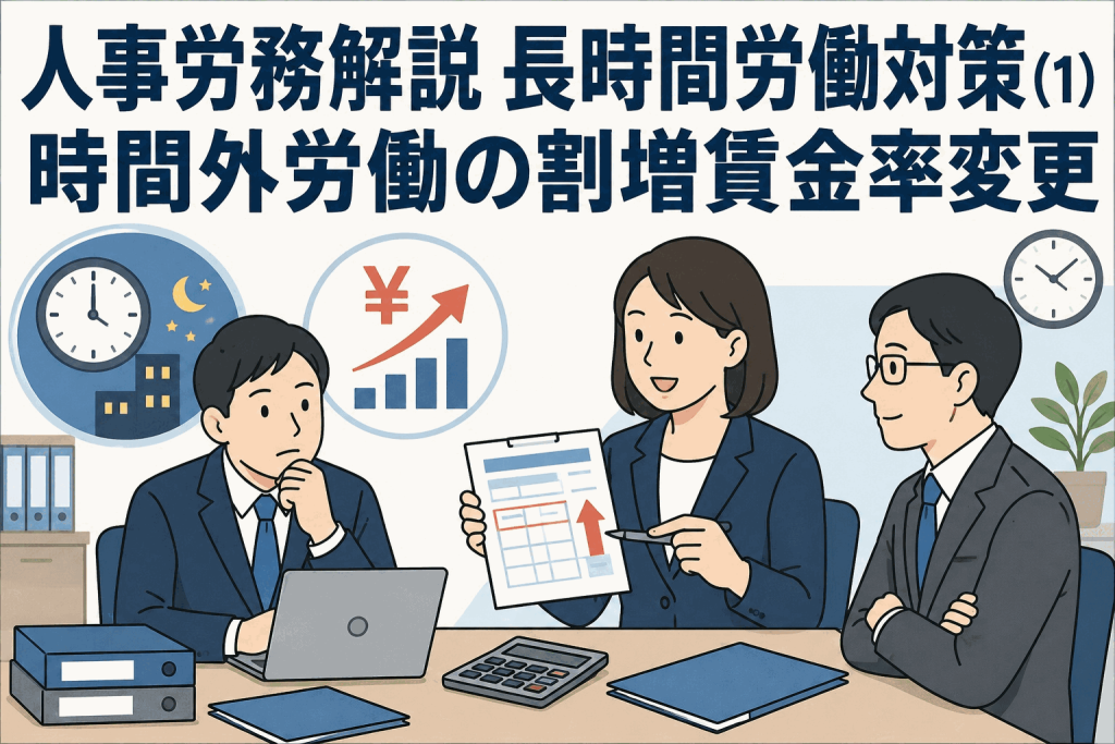 人事労務解説 長時間労働対策 (1)「時間外労働の割増賃金率変更」