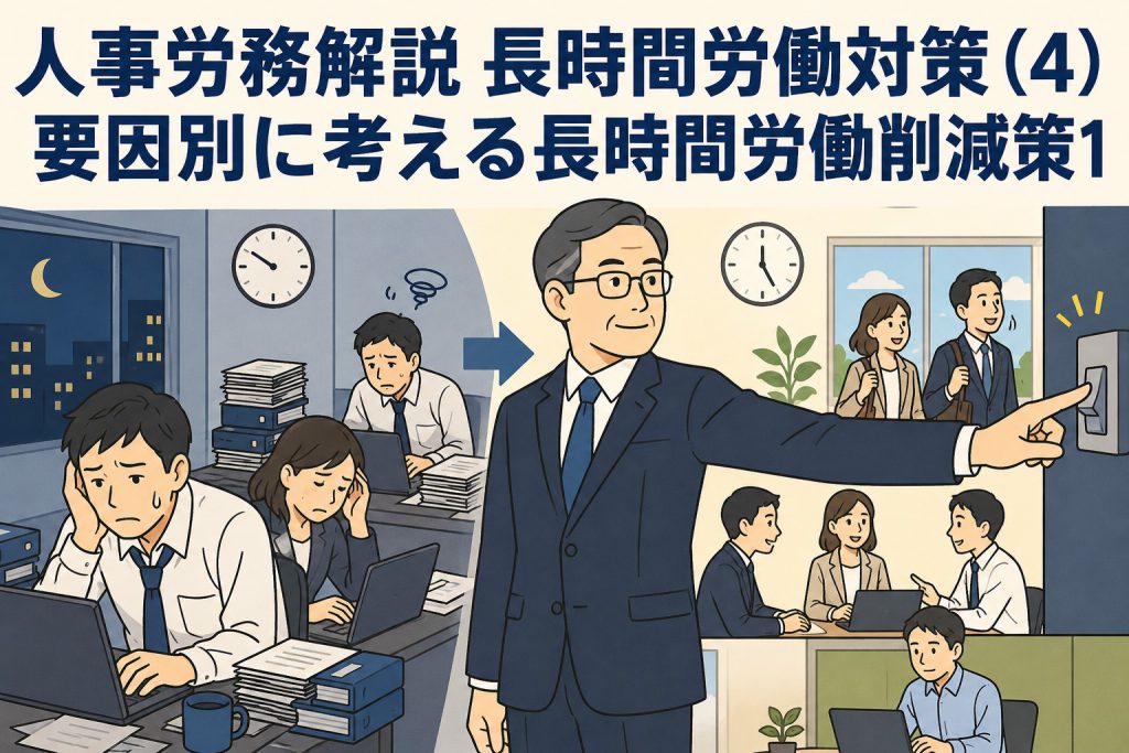 人事労務解説　長時間労働対策 (4) 「要因別に考える長時間労働削減策１」