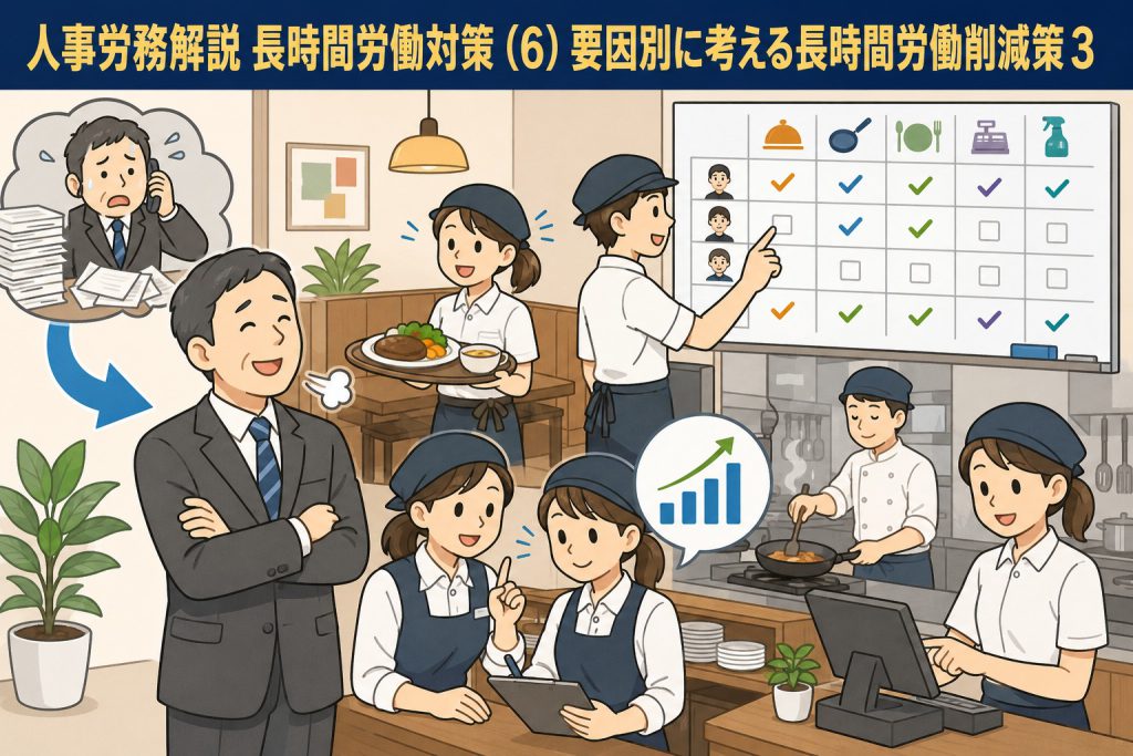 人事労務解説 長時間労働対策 (6) 「要因別に考える長時間労働削減策3」