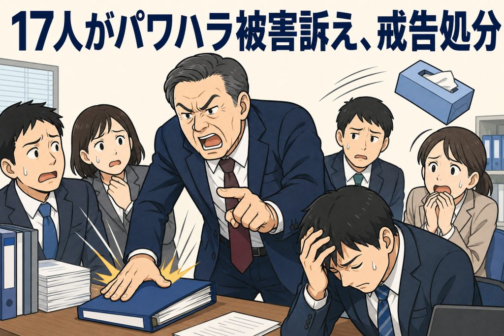 17人がパワハラ被害訴え、戒告処分