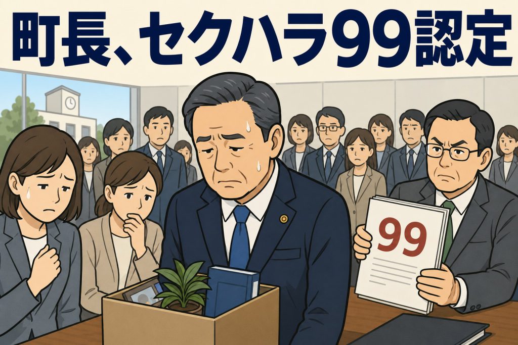 町長、セクハラ99認定