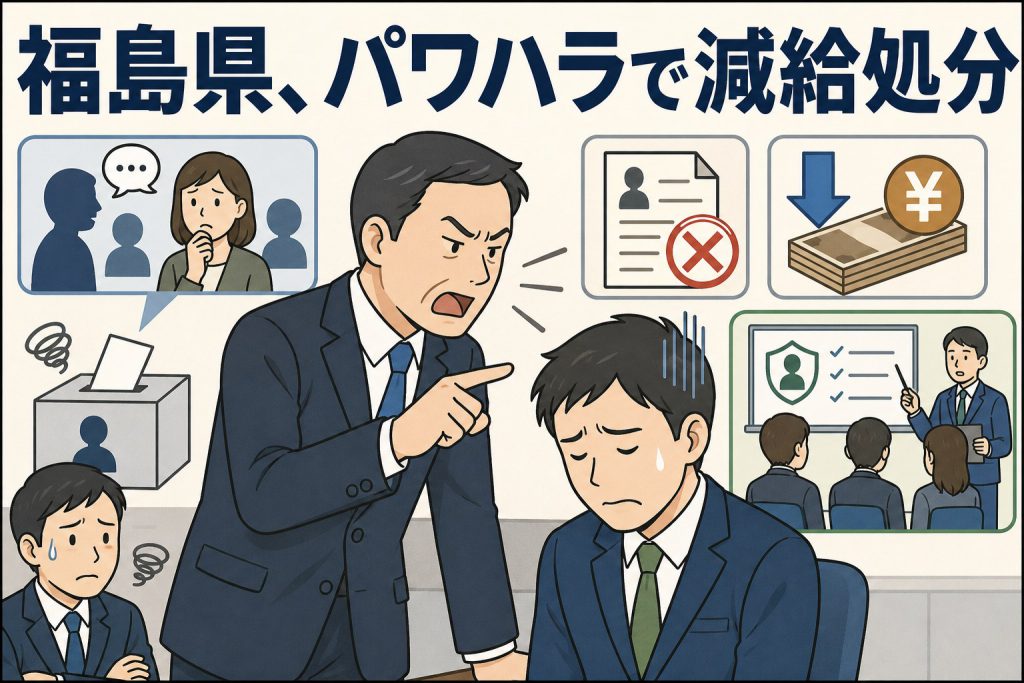 福島県、パワハラで減給処分