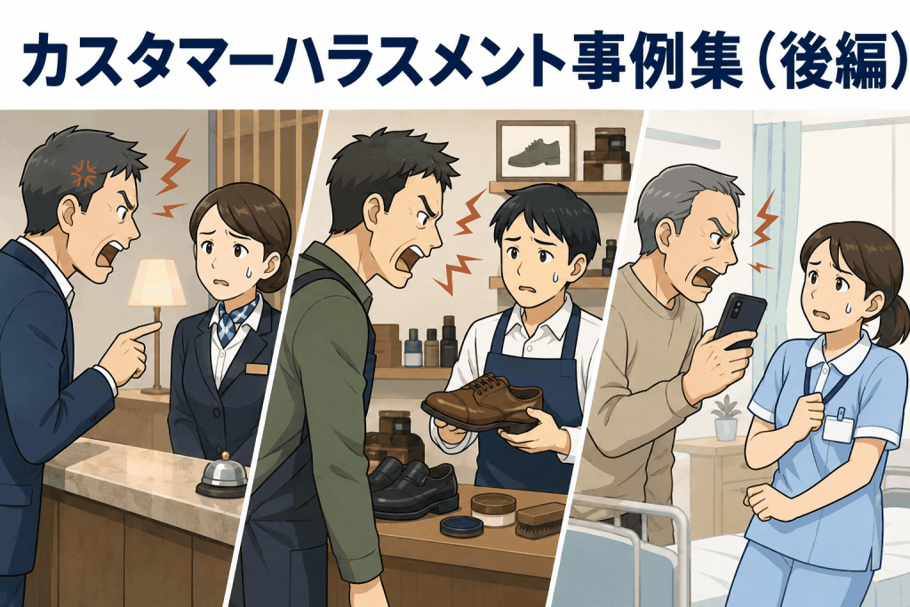 カスタマーハラスメント事例集(後編)
