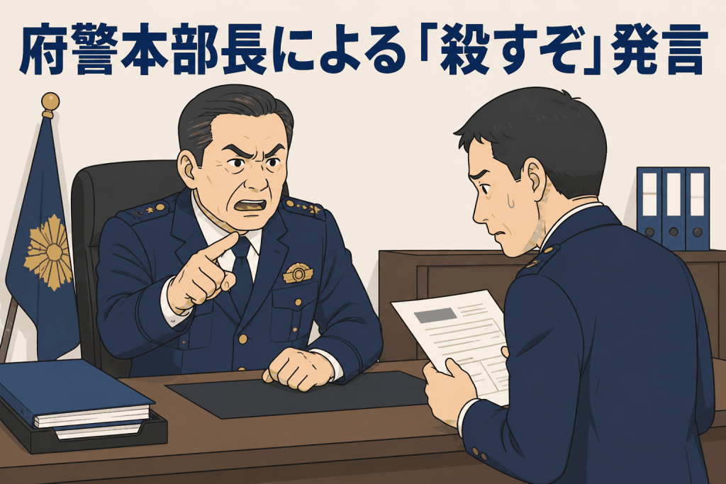 府警本部長による「殺すぞ」発言