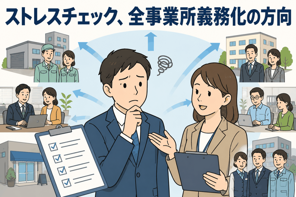 ストレスチェック、全事業所義務化の方向