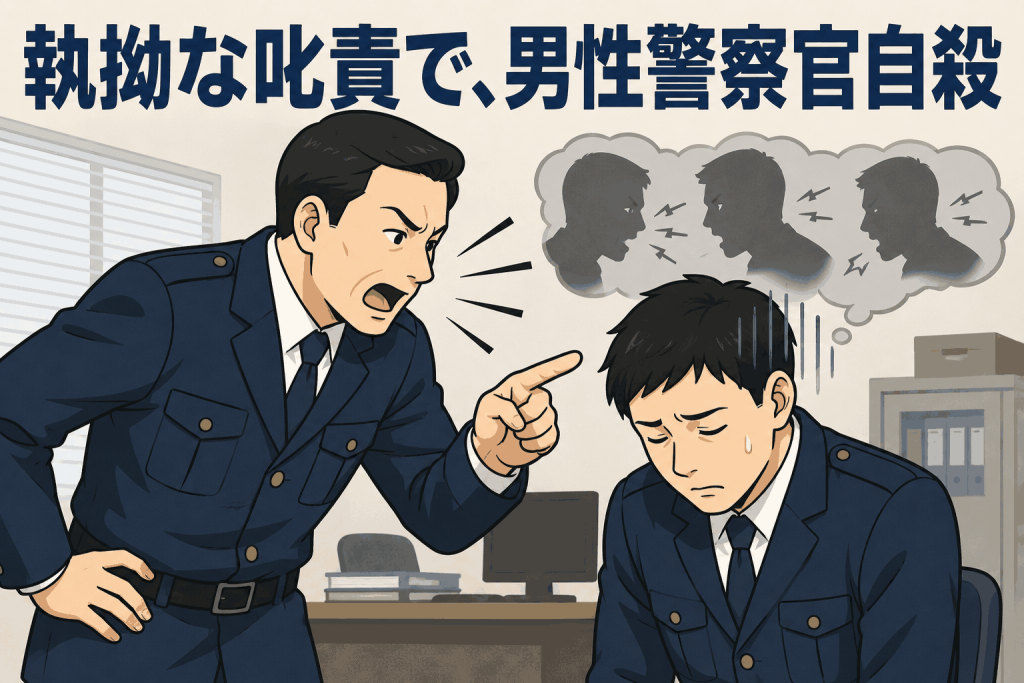 執拗な叱責で、男性警察官自殺