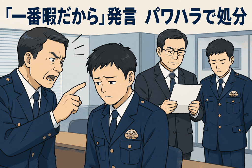 「一番暇だから」発言 パワハラで処分