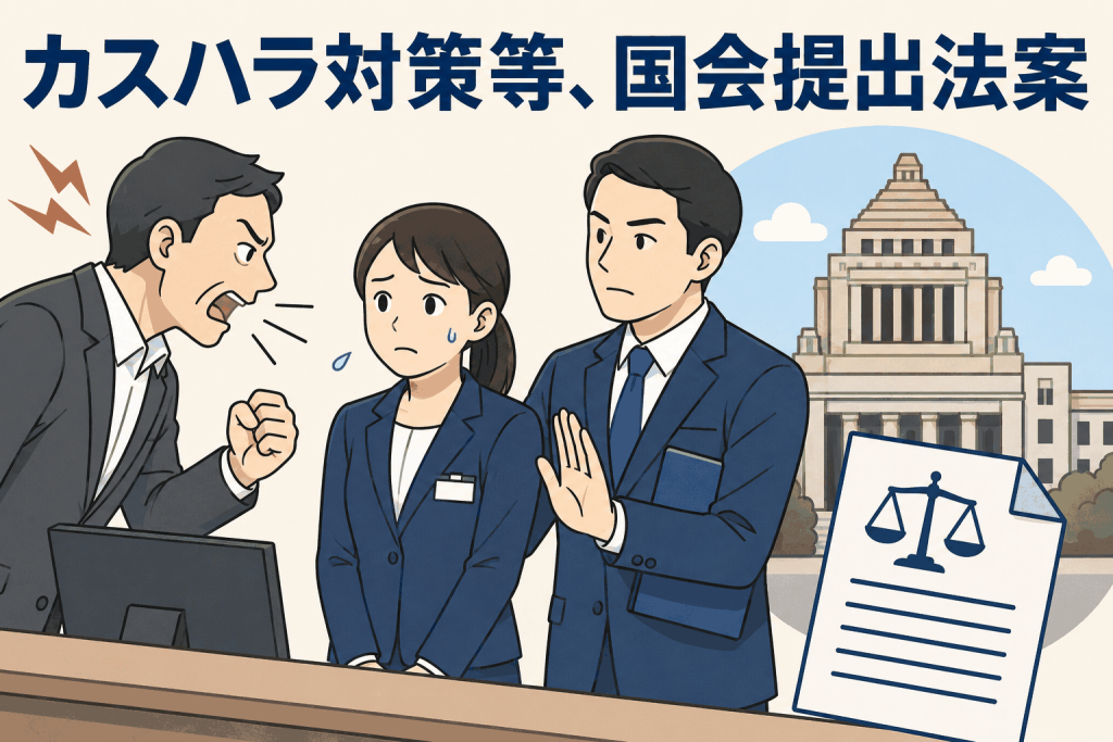 カスハラ対策等、国会提出法案