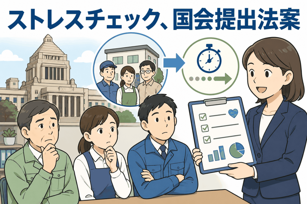 ストレスチェック、国会提出法案