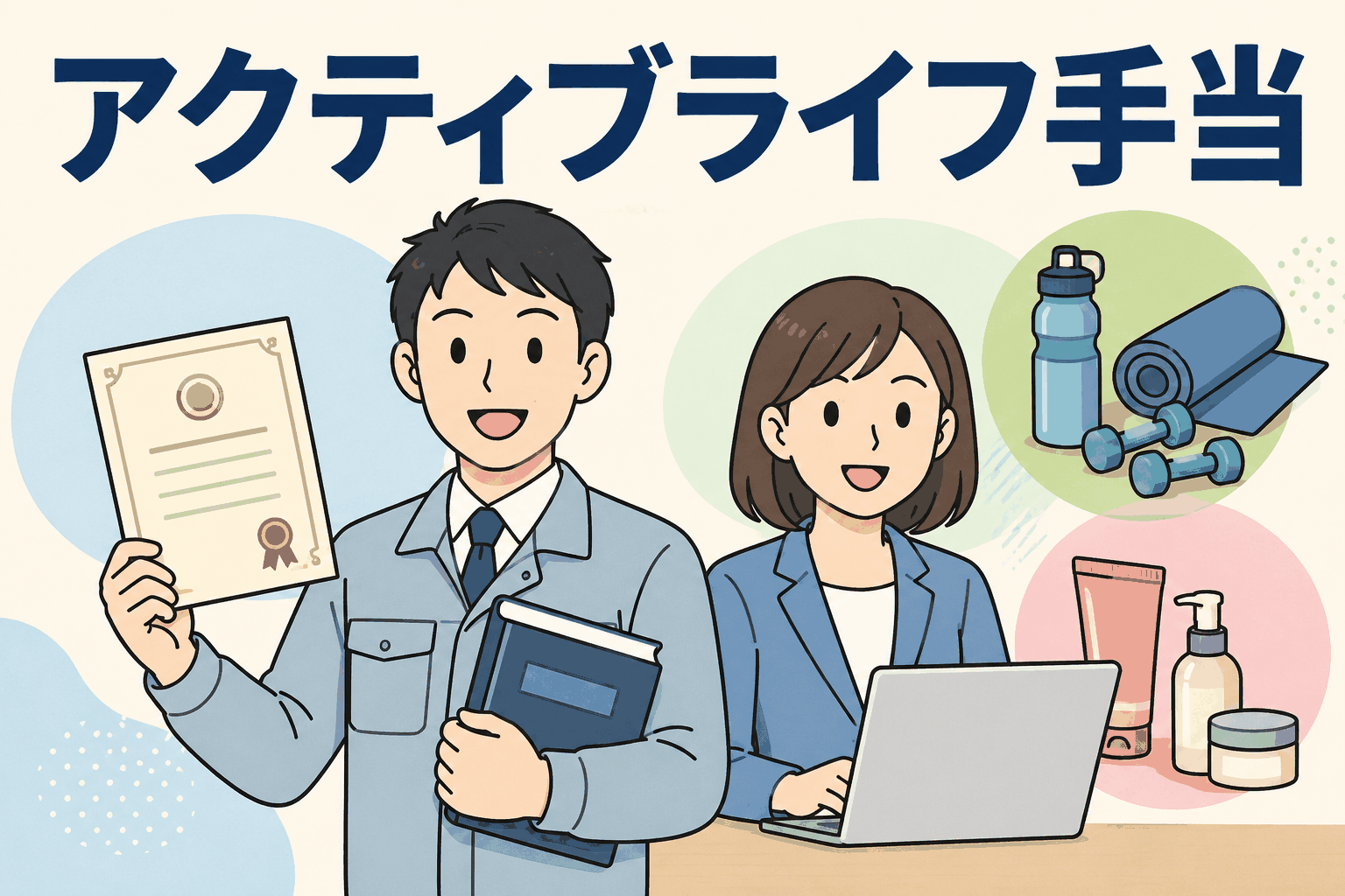 アクティブライフ手当として資格取得・自己研鑽・健康維持・美容費用を支援する金属部品加工会社の福利厚生制度