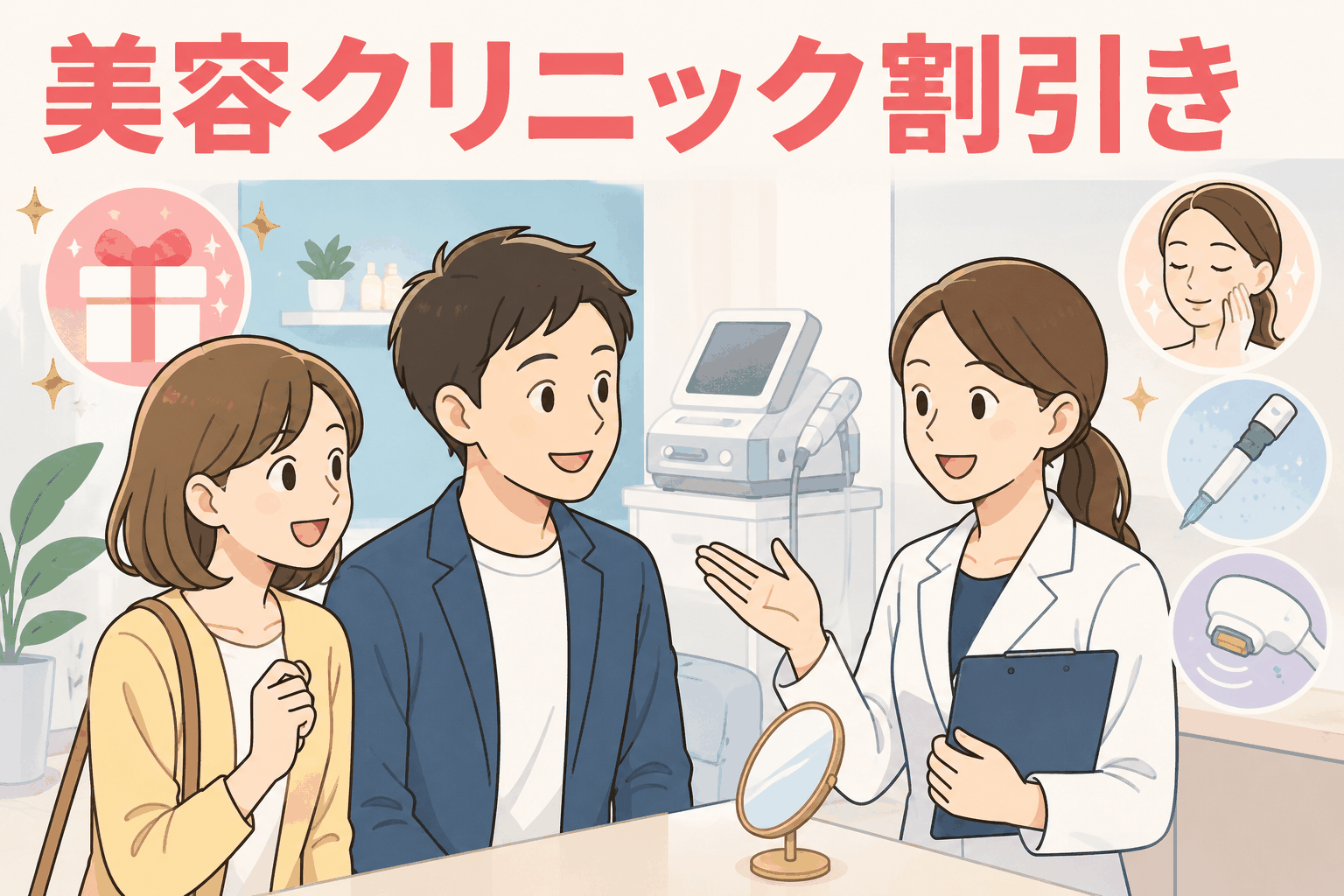 社員と家族が10％OFFで美容施術を受けられるWeb事業会社の美容クリニック割引制度