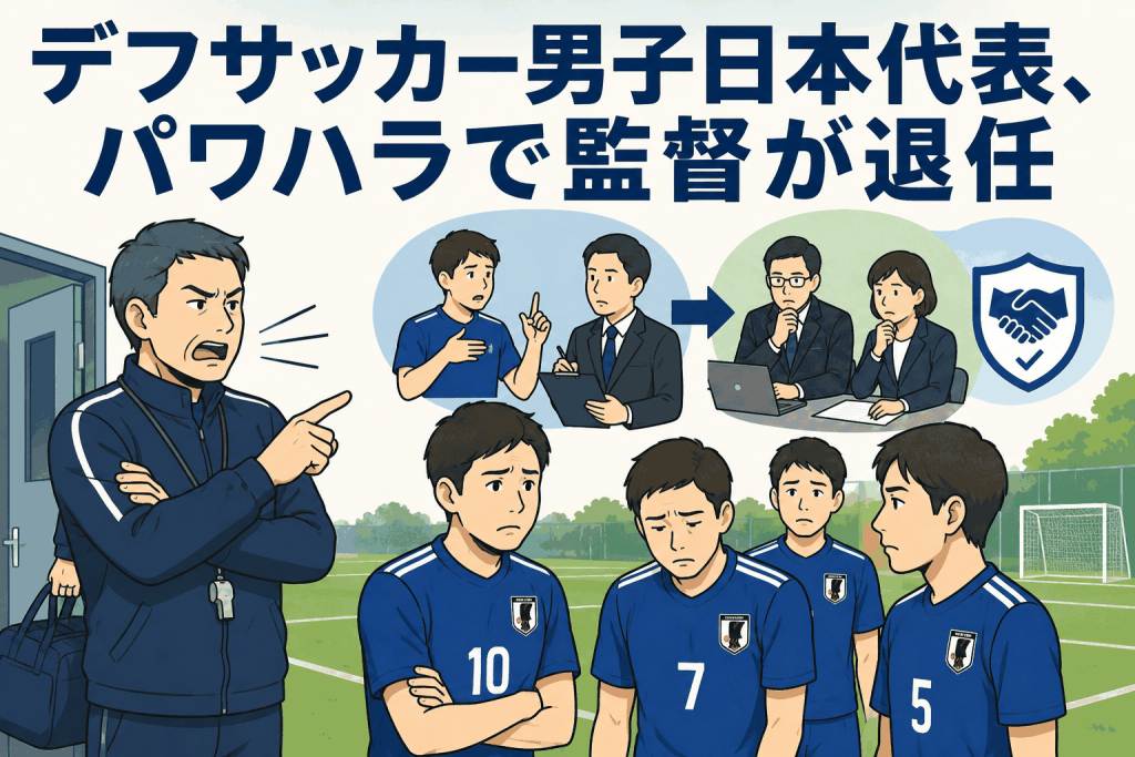 デフサッカー男子日本代表、パワハラで監督が退任