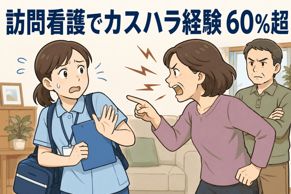 訪問看護でカスハラ経験 60%超