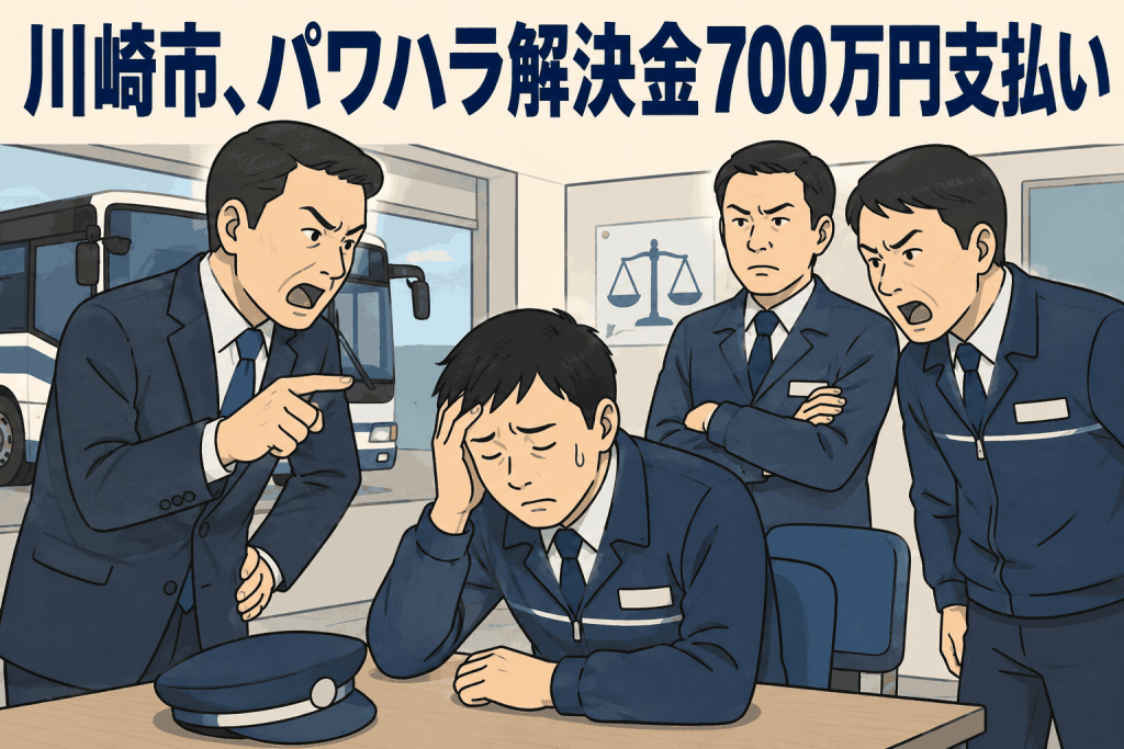 川崎市、パワハラ解決金700万円支払い