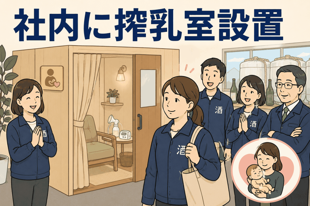 社内に搾乳室設置