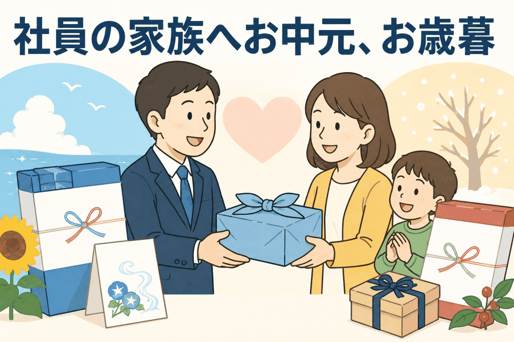 社員の家族へお中元、お歳暮