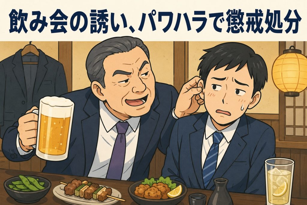 飲み会の誘い、パワハラで懲戒処分