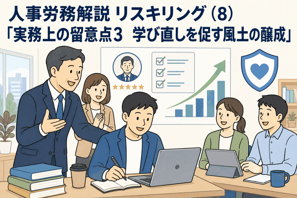 人事労務解説 リスキリング(8)「実務上の留意点3 学び直しを促す風土の醸成」