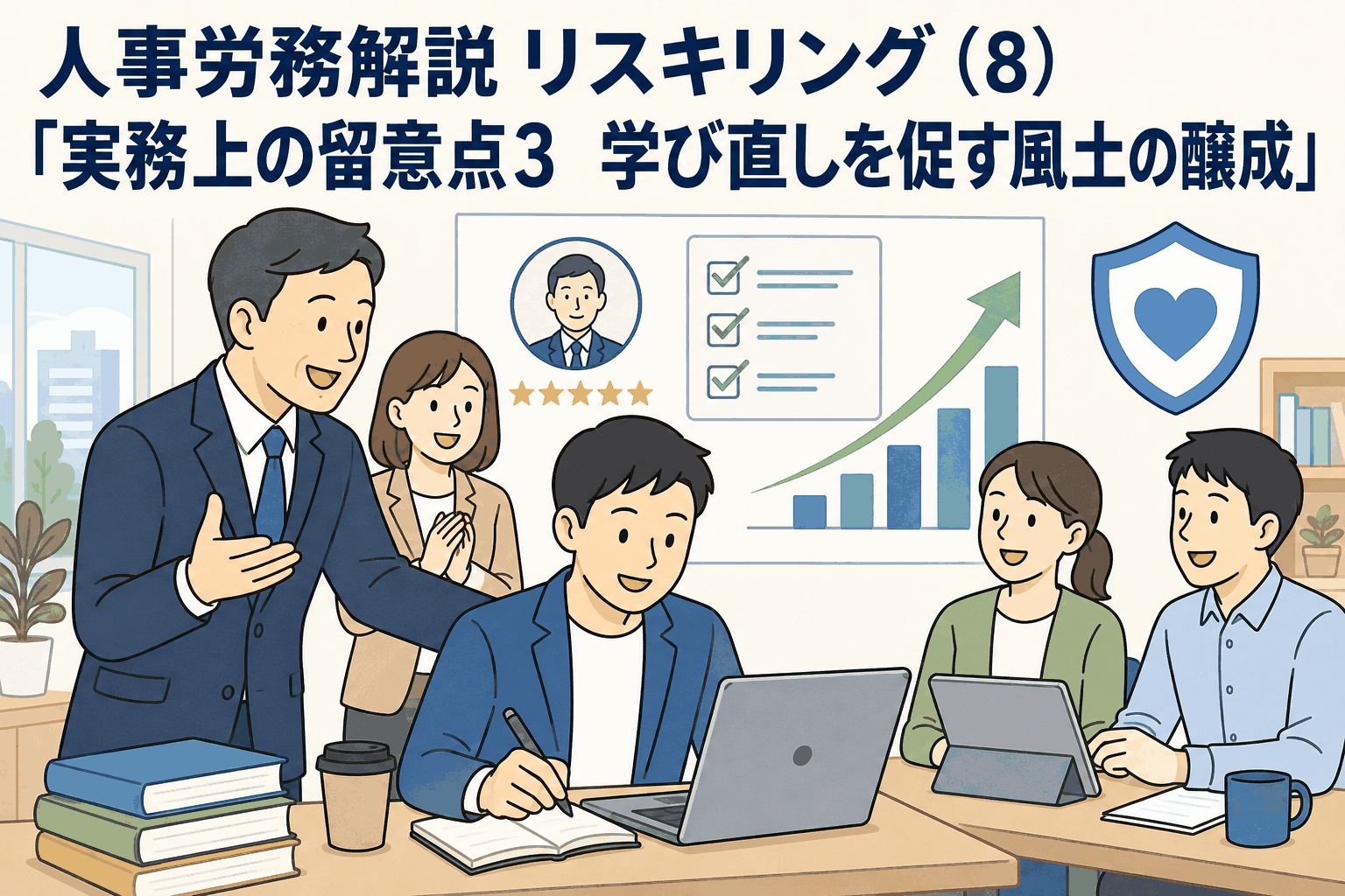 人事労務解説 リスキリング（8）実務上の留意点3「学び直しを促す風土の醸成」―経営方針・人事評価・ハラスメント予防