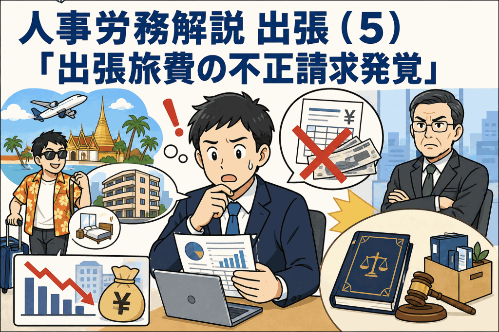 人事労務解説 出張(5)「出張旅費の不正請求発覚」