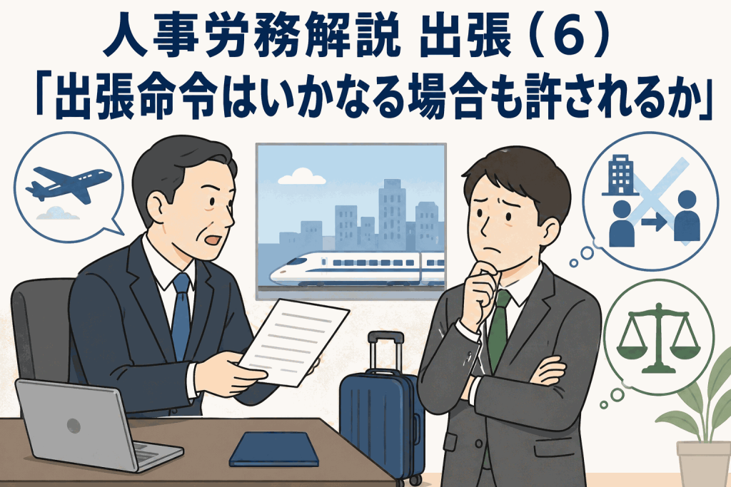 人事労務解説 出張(6)「出張命令はいかなる場合も許されるか」
