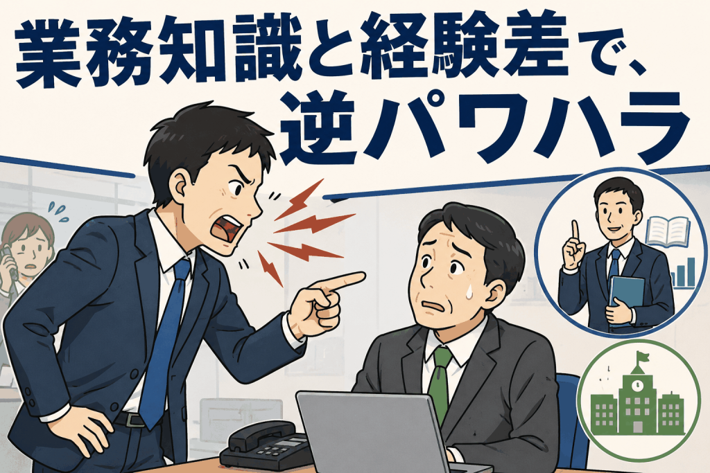 業務知識と経験差で、逆パワハラ